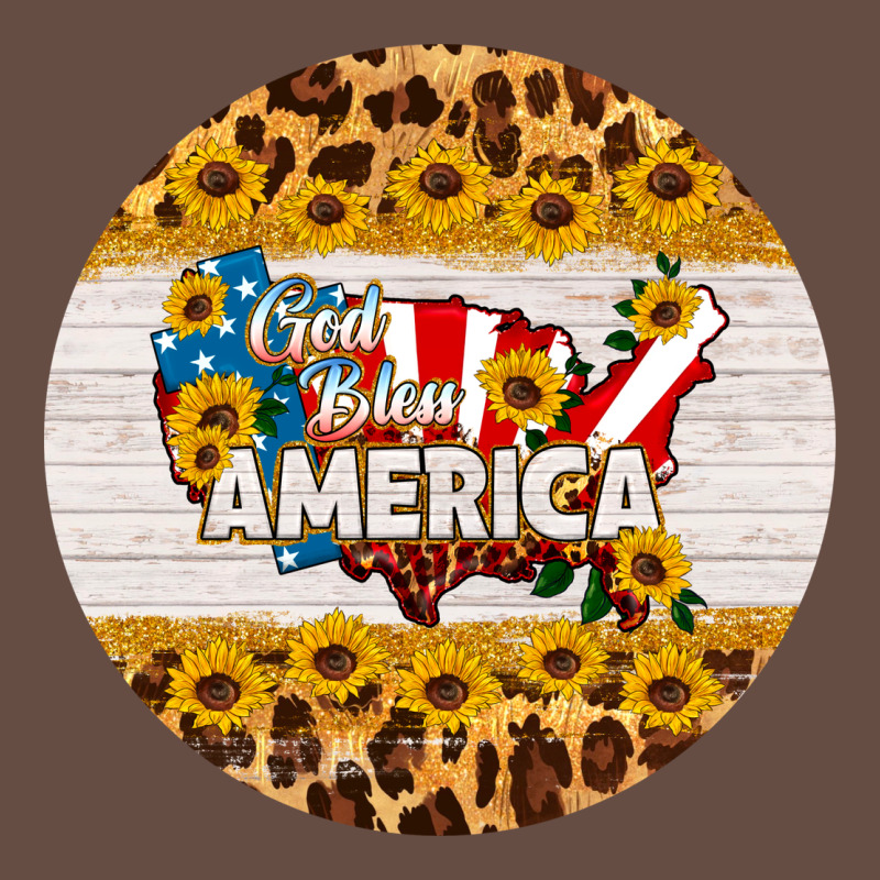 God Bless America Round Coaster Long Sleeve Tee by HRA Design Shop | Teevron