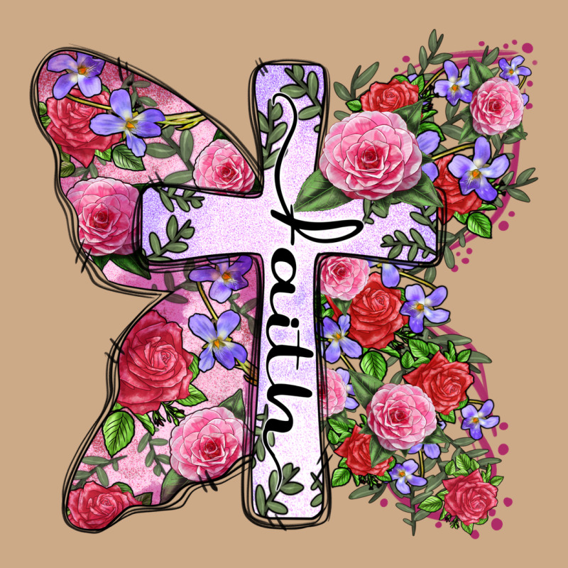 Faith Butterfly Cross Vintage Hoodie by Zillion Design Studio | Teevron
