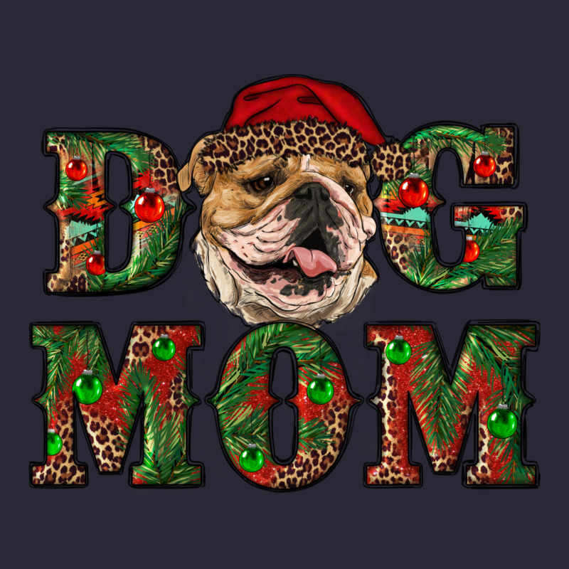 English Bulldog Mom Christmas Vintage Tee by RanaPortraitStore | Teevron