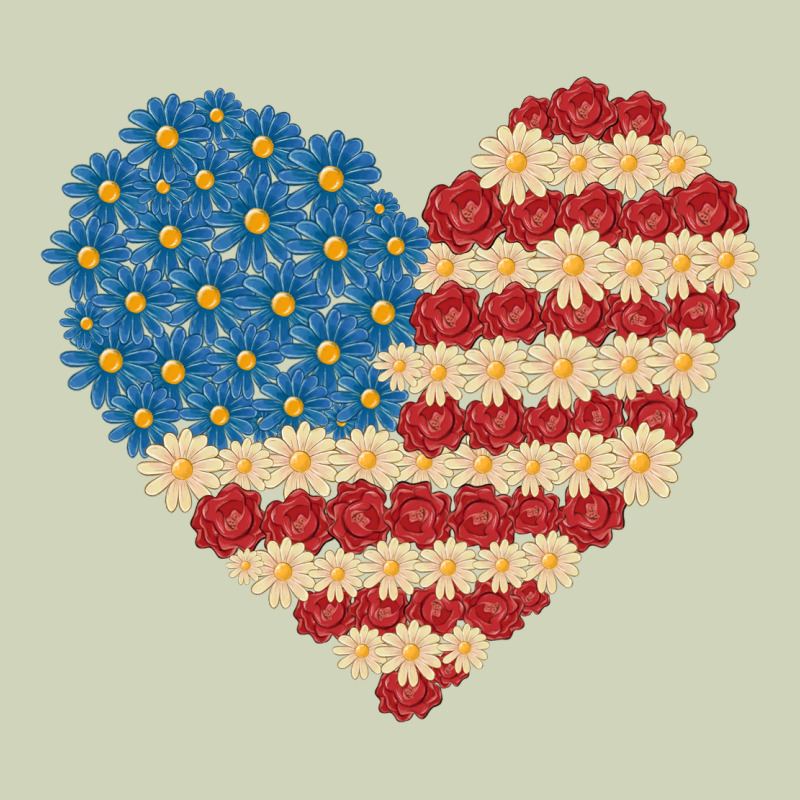 American Heart Flag Heavyweight Hoodie by MaliasSmallBusiness | Teevron