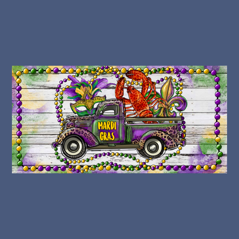 Mardi Gras Truck And Fleur De Lis Crawfish Vintage Hoodie by RanaPortraitStore | Teevron