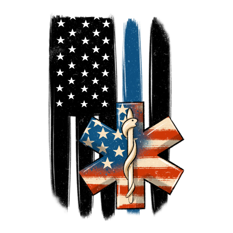 Ems American Flag Heavyweight Hoodie by MaliasSmallBusiness | Teevron