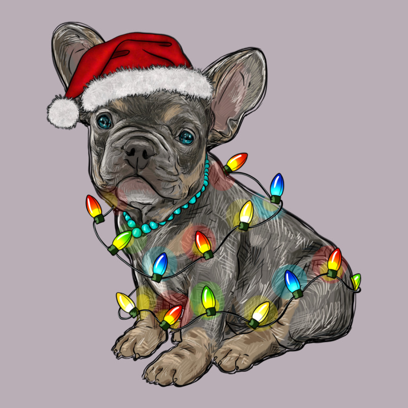 Christmas French Bulldog Vintage Tee by RanaPortraitStore | Teevron