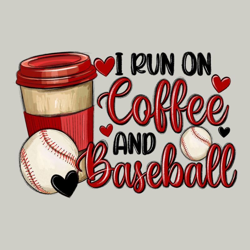 I Run On Coffee And Baseball Heavyweight Hoodie by MaliasSmallBusiness | Teevron