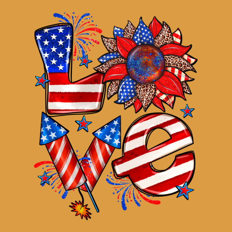 4th Of July Love Urban Heavy Tee by Zillion Design Studio | Teevron