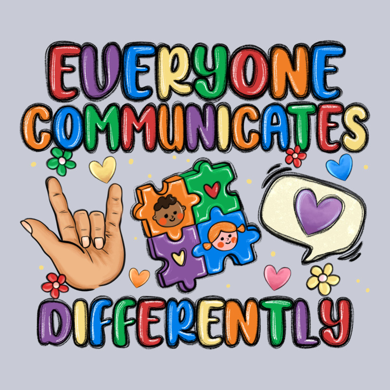 Everyone Communicates Differently Heavyweight Hoodie by MaliasSmallBusiness | Teevron
