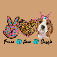 Peace Love Beagle Vintage Tee | Teevron