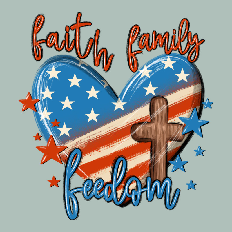 Faith Family Freedom Heavyweight Hoodie by MaliasSmallBusiness | Teevron