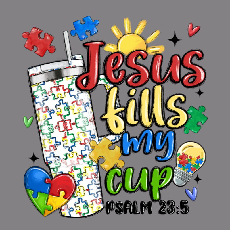 Autism Jesus Fills My Cup Heavyweight Hoodie by MaliasSmallBusiness | Teevron