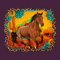 Horse With Sunflowers Turquoise Gemstone Western Sunset Leopard Backgr Premium Tee | Teevron