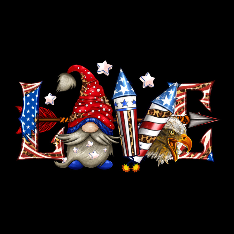 Love 4th July With Gnome Billie Wilder Heavyweight Sweatshirt by texasbilliewilder | Teevron