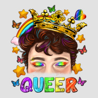Lgbtq+ Queer Portrait With Crown And Rainbow Premium Hoodie | Teevron