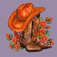 Orange  Cowgirl  And Roses Classic Tee | Teevron