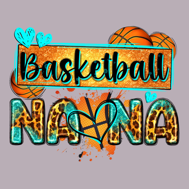 Basketball Nana With Leopard Vintage Tee by Zillion Design Studio | Teevron