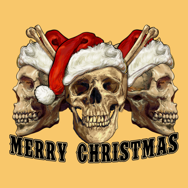 Merry Christmas Skulls Vintage Hoodie by RanaPortraitStore | Teevron