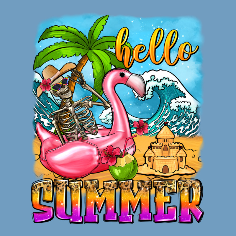 Hello Summer Skeleton Urban Heavy Tee by Zillion Design Studio | Teevron