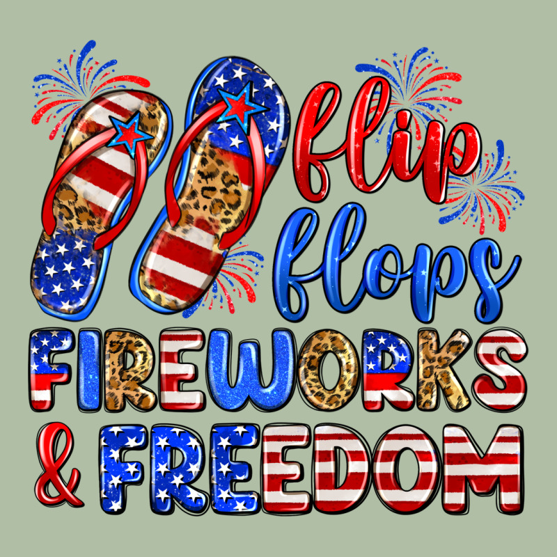 Flip Flops Fireworks And Freedom Urban Heavy Tee by Zillion Design Studio | Teevron