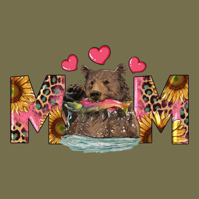 Mom Bear With Sunflowers Vintage Hoodie by RanaPortraitStore | Teevron