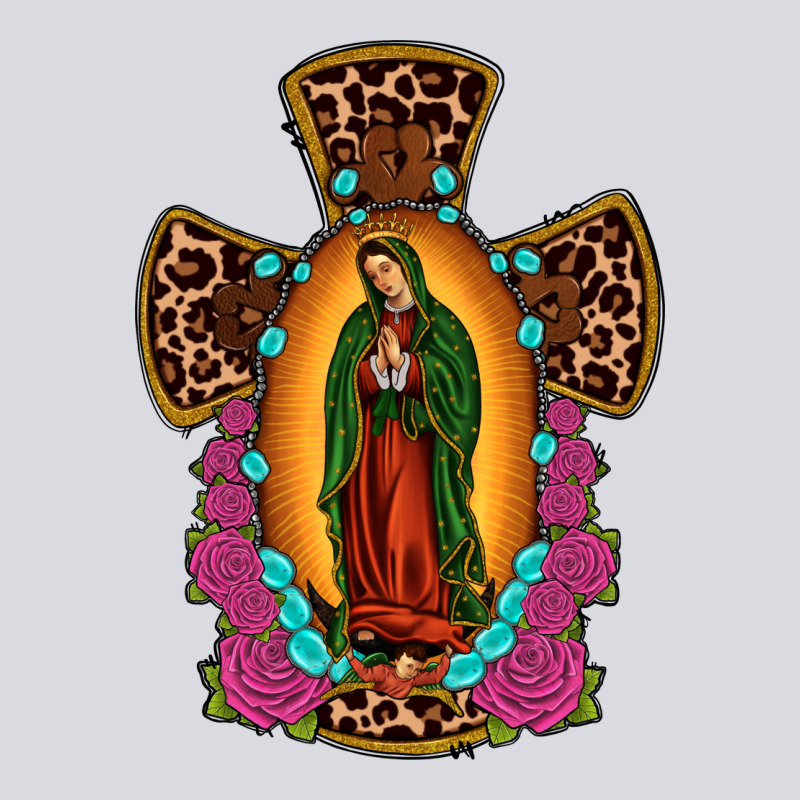 Our Lady Of Guadalupe Cross Zipper Hoodie by JahusDesignShop | Teevron