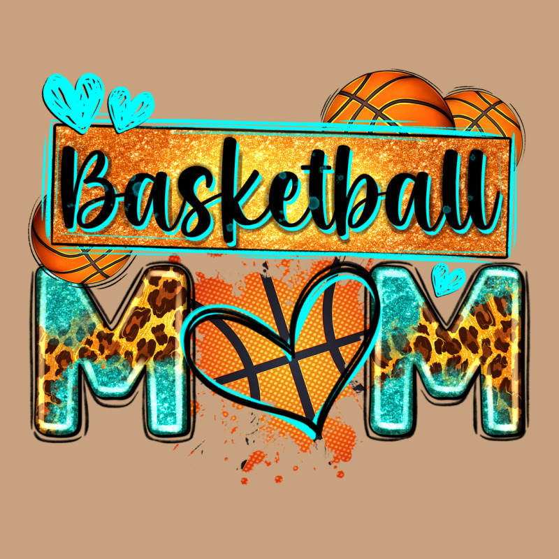Basketball Mom With Leopard Vintage Tee by Zillion Design Studio | Teevron