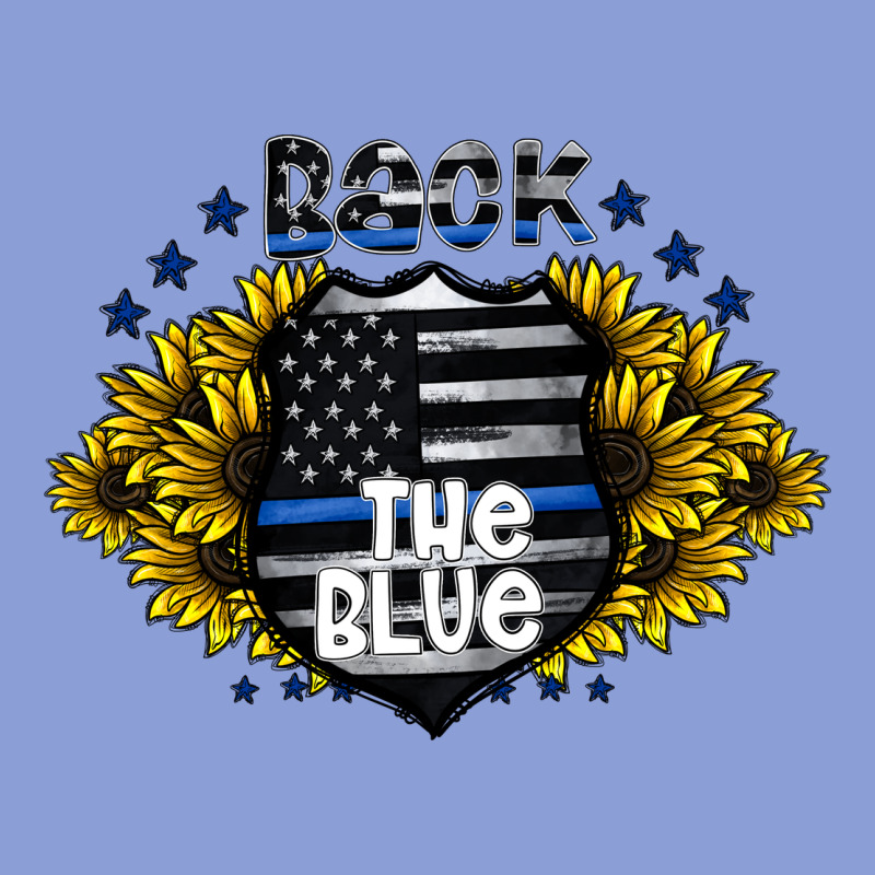 Back The Blue Long Sleeve Tee by CowhideDigitalArt | Teevron