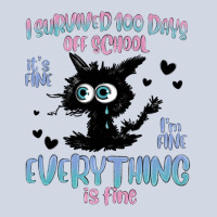 I Survived 100 Days Of School Cat Premium Sweatshirt | Teevron
