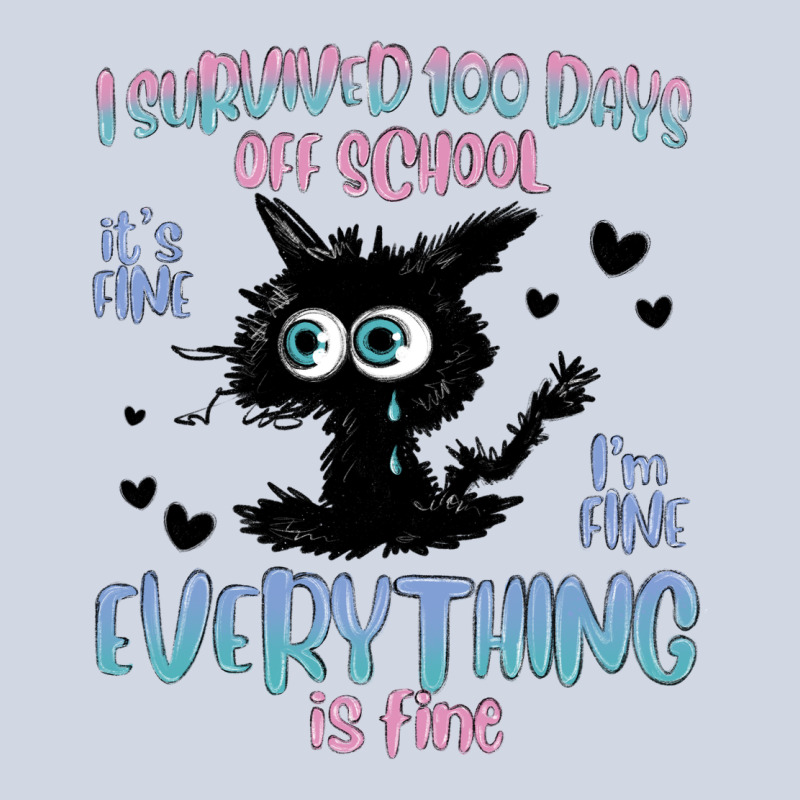 I Survived 100 Days Of School Cat Premium Sweatshirt by MaliasSmallBusiness | Teevron
