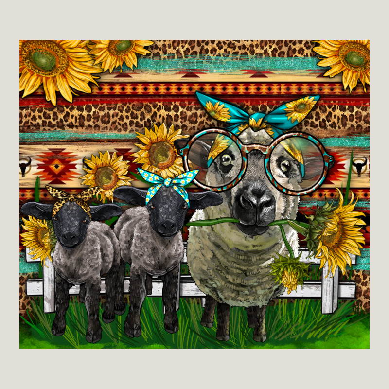 Western Cute Hampshire Sheep Family Heavy Core Tee by LillyAllenDesigns | Teevron