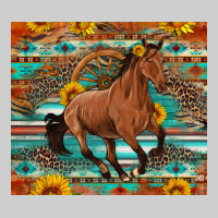 Galloping Horse Aztec Sunflower Premium Tee | Teevron