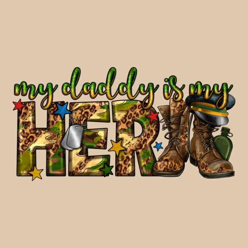 My Daddy Is My Hero Army Western Heavyweight Sweatshirt by texasbilliewilder | Teevron