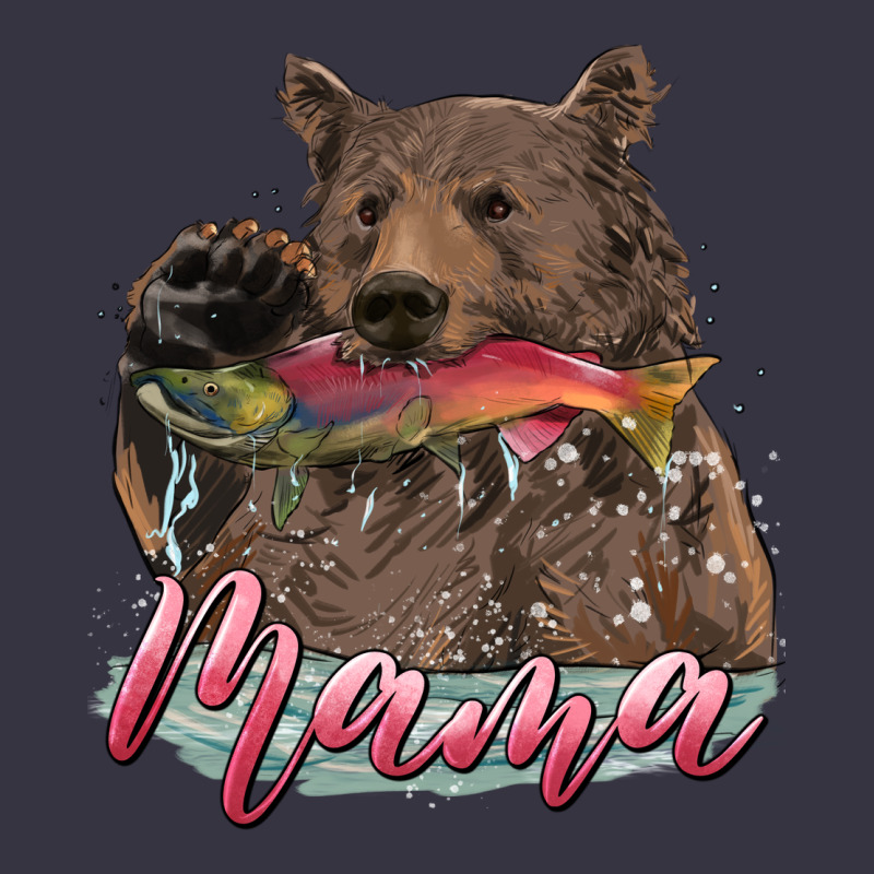 Mother's Day Mama Bear Hunting Fish Vintage Hoodie by RanaPortraitStore | Teevron