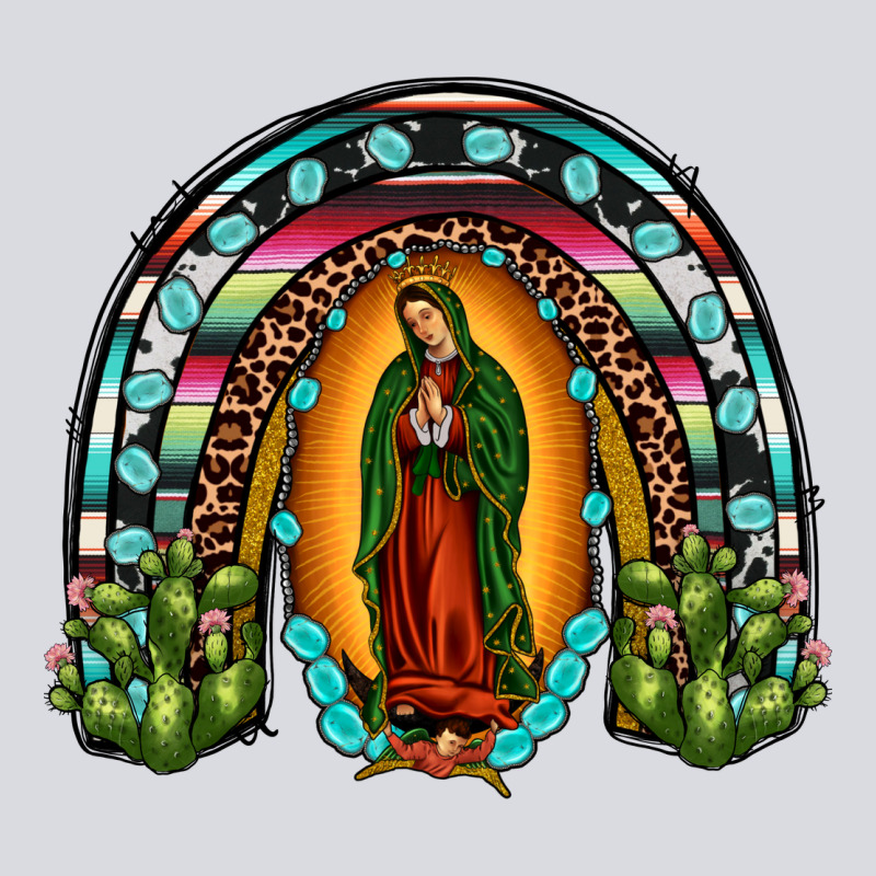 Our Lady Of Guadalupe Rainbow Zipper Hoodie by JahusDesignShop | Teevron
