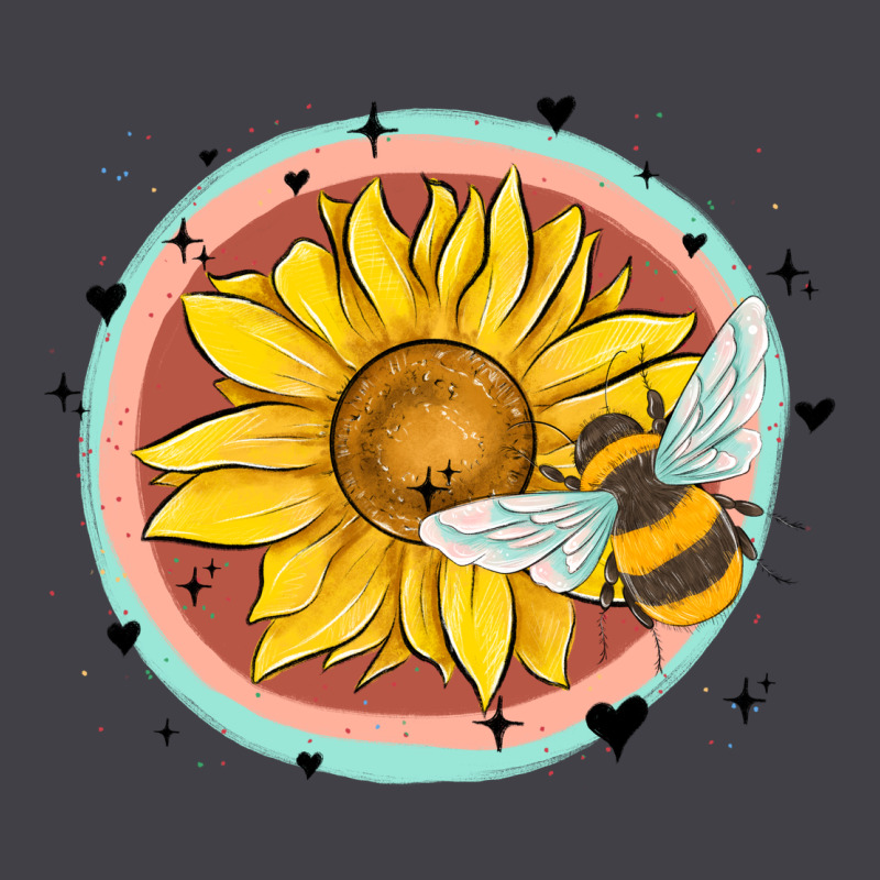 Bee And Sunflower Heavyweight Hoodie by MaliasSmallBusiness | Teevron