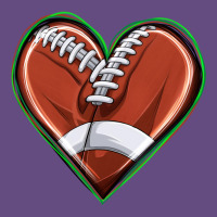 Football Heart Vintage Hoodie | Teevron