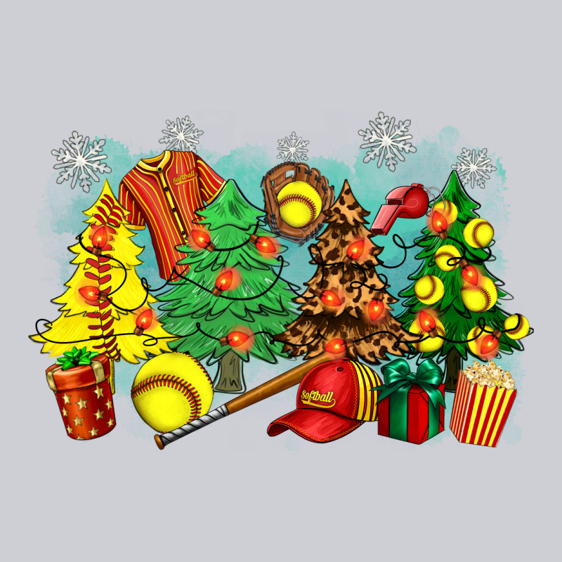 Christmas Trees With Softball Heavyweight Sweatshirt by Zillion Design Studio | Teevron