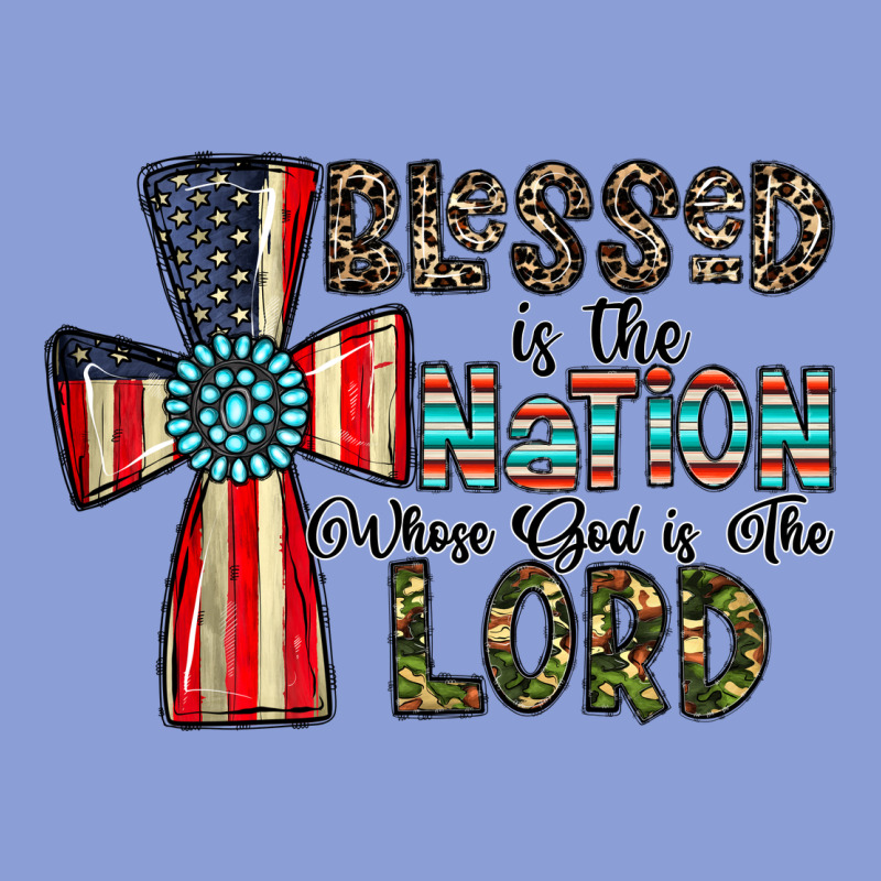 Blessed İs The Nation Whose God Is The Lord Long Sleeve Tee by CowhideDigitalArt | Teevron
