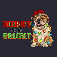 Merry And Bright English Bulldog Vintage Tee | Teevron