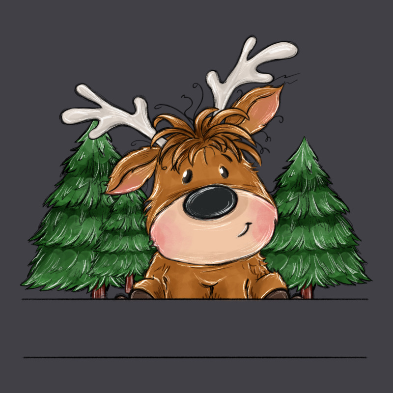 Personalized Christmas Deer Heavyweight Hoodie by MaliasSmallBusiness | Teevron