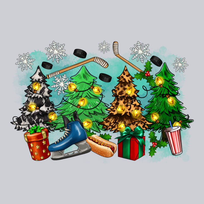 Christmas Trees With Hockey Heavyweight Sweatshirt by Zillion Design Studio | Teevron