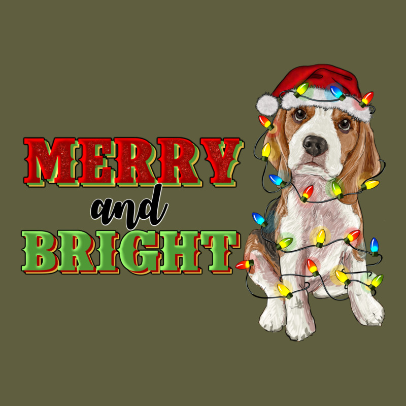 Merry And Bright Beagle Vintage Tee by RanaPortraitStore | Teevron