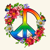 Peace Pride Lgbtq+ And Flowers Premium Hoodie | Teevron