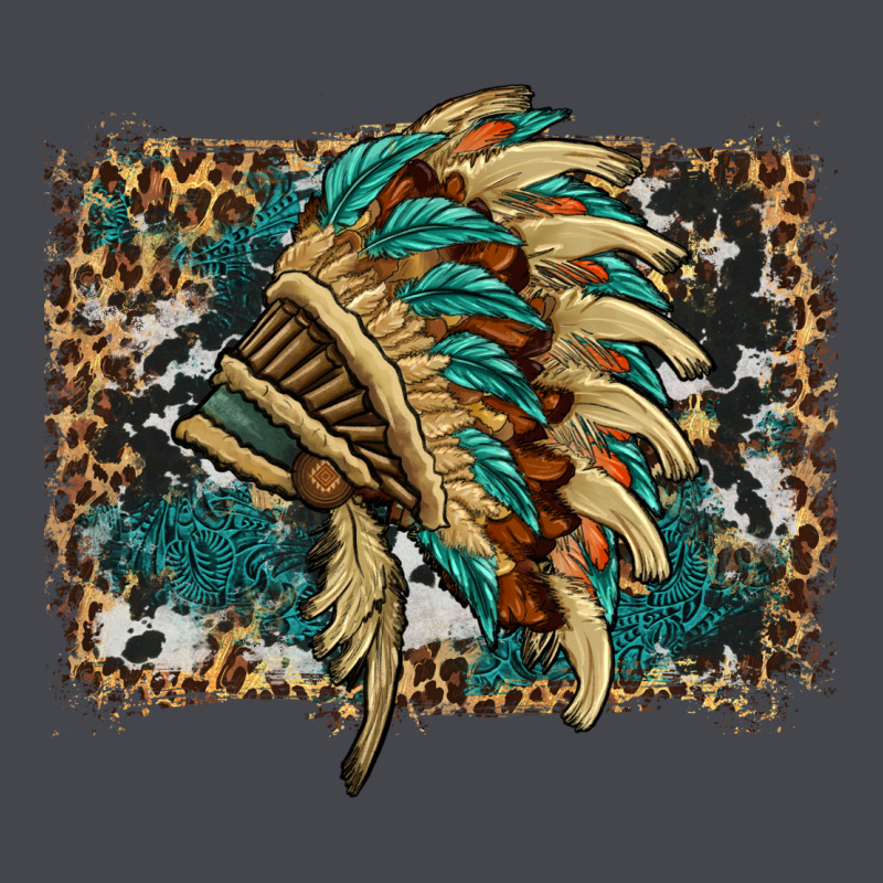 Indian Headdress With Background Long Sleeve Tee by HRA Design Shop | Teevron