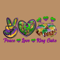 Peace Love King Cake Vintage Hoodie | Teevron