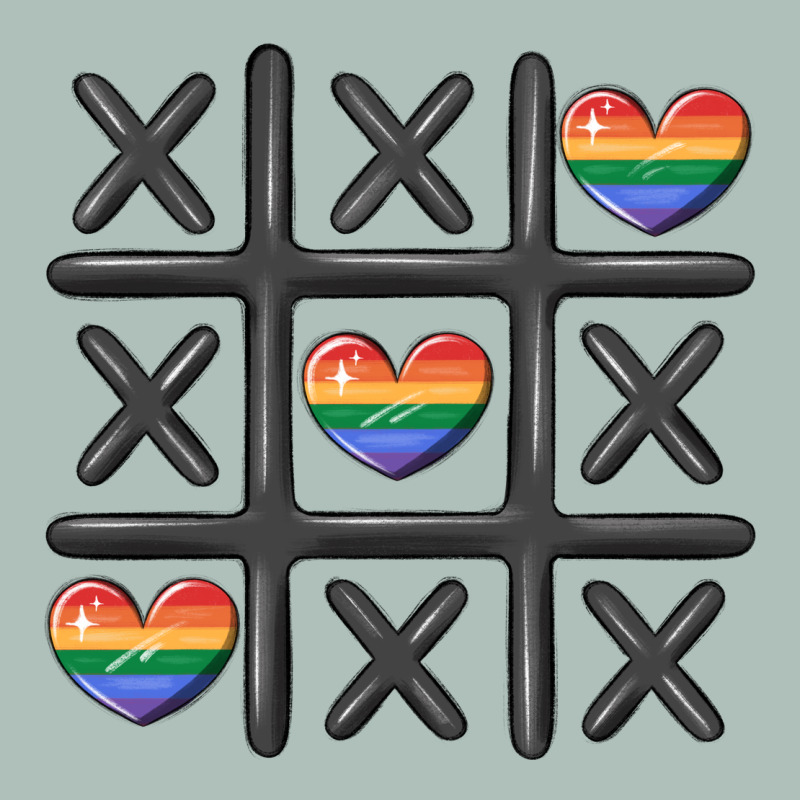 Pride Tic Tac Toe Heavyweight Hoodie by MaliasSmallBusiness | Teevron