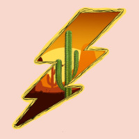 Cactus Sunset Lightning Urban Hoodie | Teevron