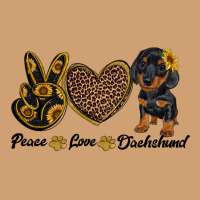 Peace Love Dachshund Vintage Tee | Teevron