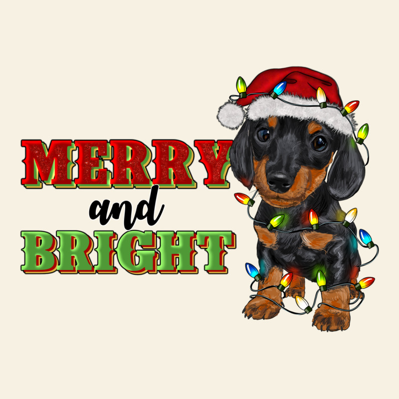Merry And Bright Dachshund Vintage Tee by RanaPortraitStore | Teevron