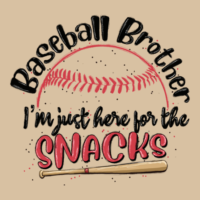 Baseball Brother I'm Just Here For The Snacks Heavyweight Hoodie by MaliasSmallBusiness | Teevron