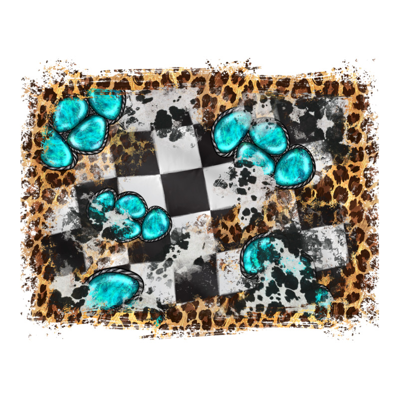 Race Leopard And Gemstone Background Long Sleeve Tee by HRA Design Shop | Teevron