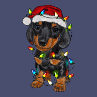 Dachshund Puppy Christmas Lights Vintage Tee | Teevron